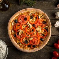 Vegan pizza at Big Belly in Cluj-napoca