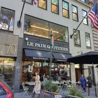 Outside at Le Pain Quotidien - 40th St in New York City