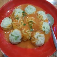 Vegan Momos in soup at Momo Central - Bourke St in Melbourne