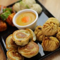 vegan platter momo at Momo Central - Bourke St in Melbourne