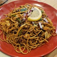 Fried noodles at Momo Central - Bourke St in Melbourne