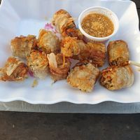 Fried spring rolls at Tib Khao in Luang Prabang