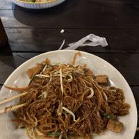 Pad lao noodle dish   at Tib Khao in Luang Prabang