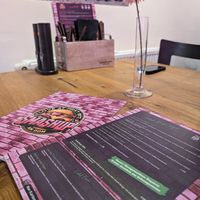 Vegan menu card at Smashup! in Aachen