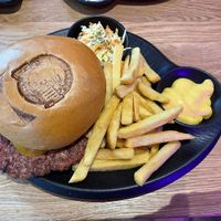 Jackfruit burger with fries and cheez sauce  at Smashup! in Aachen