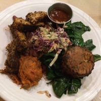 southern platter at Cafe Gratitude in Venice