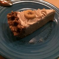 banana chocolate pie  at Cafe Gratitude in Venice