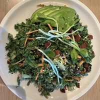 Asian shaved kale salad, “I am pure"  at Cafe Gratitude in Venice
