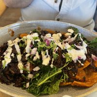 Chilaquiles  at Cafe Gratitude in Venice