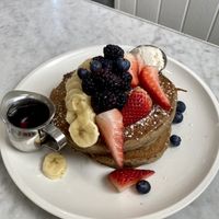 Pancakes  at Cafe Gratitude in Venice