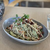 Coconut salad   at Cafe Gratitude in Venice