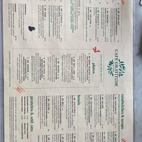 Menu at Cafe Gratitude in Venice