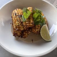 Corn ribs   at Cafe Gratitude in Venice