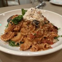 Seasonal dish - with rebel almond ricotta chz   at Cafe Gratitude in Venice