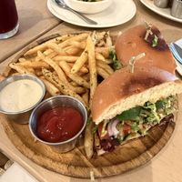 I AM MAGICAL Black Bean Burgerr  at Cafe Gratitude in Venice