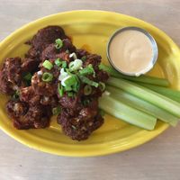 Buffalo Cauliflower  at Cafe Gratitude in Venice