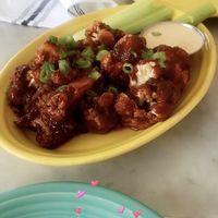 Califlower wings  at Cafe Gratitude in Venice