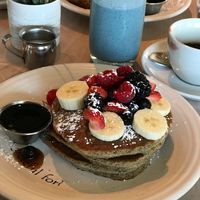 Pancakes  at Cafe Gratitude in Venice