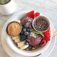 Açaí bowl at Cafe Gratitude in Venice