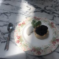 Fruit tarte (all vegan)  at Cafe Gratitude in Venice