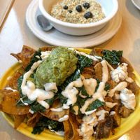 Chilaquiles  at Cafe Gratitude in Venice