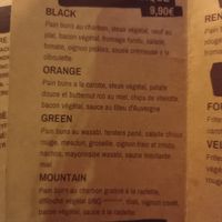 Menu at Good and Well in Lyon