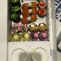 Rainbow box   at EssenzaSushi in Milan