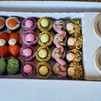 Rainbow box at EssenzaSushi in Milan