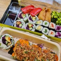 Really good vegan sushi at Wasabi - Shaftesbury Ave in London