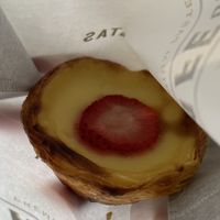 Strawberry vegaNata  at Café de Nata - Brompton Rd in South West London