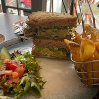 Avocado & Chickpea Sandwich at M & J Bistro in Conwy
