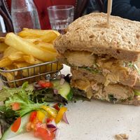 Posh Banana Blossom Sandwich at M & J Bistro in Conwy