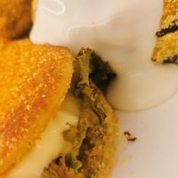 Mini burger and eggplant at Artisti del Vegetariano - Corso Magenta in Milan