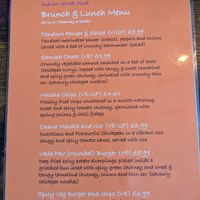 Menu at Chai Village in Manchester