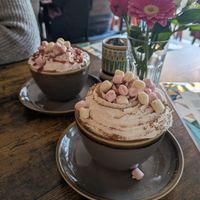 Hot chocolates at Chai Village in Manchester