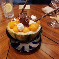 Melon dessert at Miss Miu - Badenerstrasse in Zurich