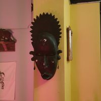 Decor inspired by African art at Cape To Cairo in Shildon