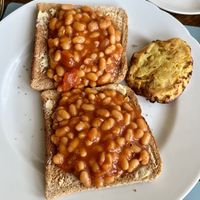 Beans on toast (on request instead of the full cooked breakfast)   at Blaeberry House in Inverness
