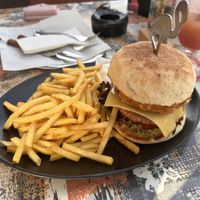 Green hero Alpen burger  at Cafe Bistro Flamingo in Braeunlingen