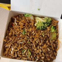 Veggie fried rice no eggs - delicious   at Lefty's Fried Rice in St Louis