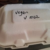 VEGAN STUFFED PEPPER - Stuffed Bell Pepper with brown rice and quinoa, red sauce, squash, black beans, and zucchini, and your choice of cheese. (used vegan mozzarella) at The Detroit Pepper Company in Detroit