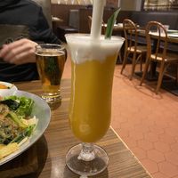 Mango coconut drink  at Aroi Thai in New Territories