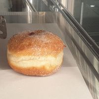 Vegan jam donuts at Lancefield Bakery in Lancefield