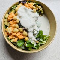 Fresh salad .  at Raw Story in Subotica