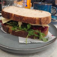 Mushroom Reuben Sandwich at The Grind in Spennymoor