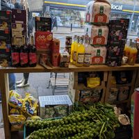 front window at The Community Larder  in East London