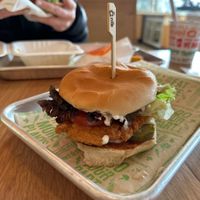 Crispy Chik’n Burger  at Next Level Veggie Grill – Ballard in Seattle