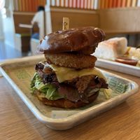 Maverick burger  at Next Level Veggie Grill – Ballard in Seattle