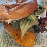 Crispy chikin burger  at Next Level Veggie Grill – Ballard in Seattle