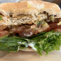 Chicken burger  at Next Level Veggie Grill – Ballard in Seattle